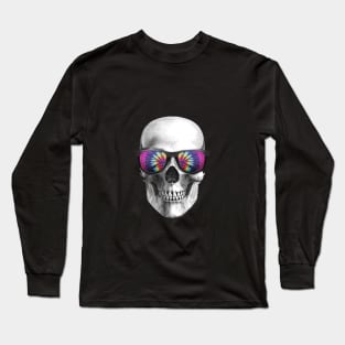 Cool Skull with sunglasses Long Sleeve T-Shirt